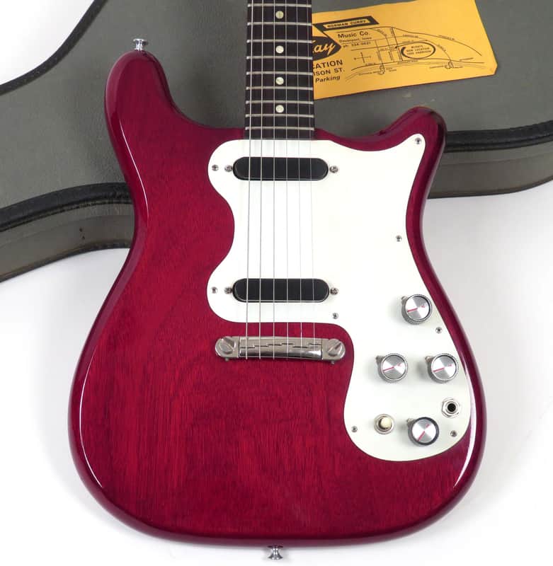 1964 Epiphone Olympic Double Pickup SB772D Cherry "Under the Bed" Clean with Original Case! Gibson Kalamazoo Made image 1