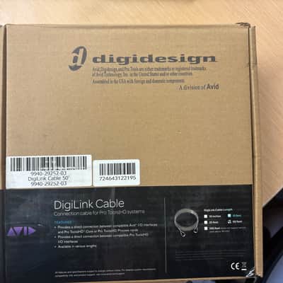 Avid / Digidesign DigiLink 50 foot  - Black Sealed New image 2