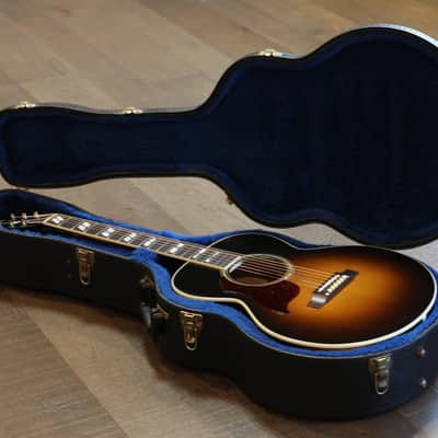 LEFTY! 2008 Gibson CJ-165 Left-Handed Acoustic/ Electric Mini Jumbo Guitar Vintage Sunburst + OHSC & Papers image 20