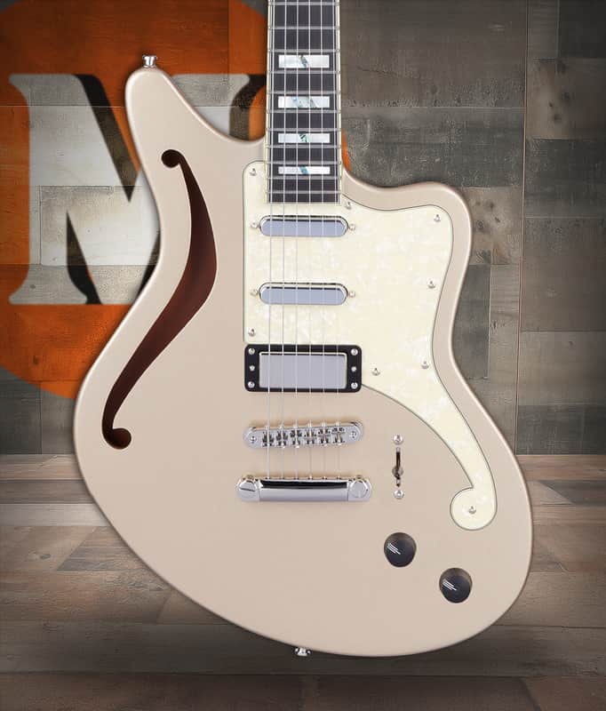 D'Angelico Deluxe Bedford SH - Desert Gold (DADBEDSHDSGNS) image 1