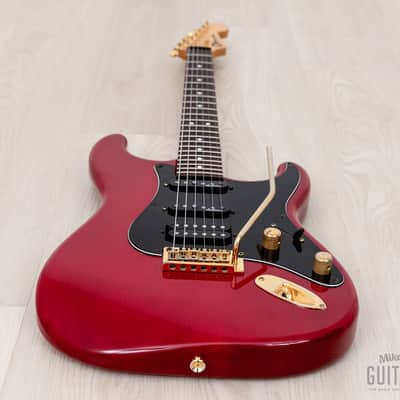 1991 Charvel by Jackson CST-060-SSH Superstrat S-Style See-Through Red w/ Case, Japan image 10