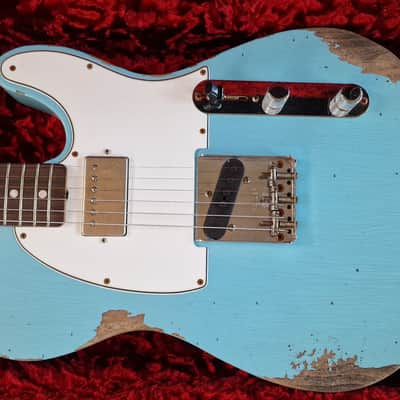 Fender Custom Shop '67 Telecaster Heavy Relic Daphne Blue American Vintage USA 1967 60s Reissue electric guitar image 2