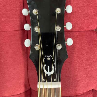 Epiphone Ltd. Ed. 1963 J-45 Reissue - Ebony w/ Aged Binding, Rosette & Logo Inlay image 11