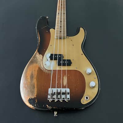 fender  precision bass 1982 AVRI - 2 tone burst original1957 neck image 1