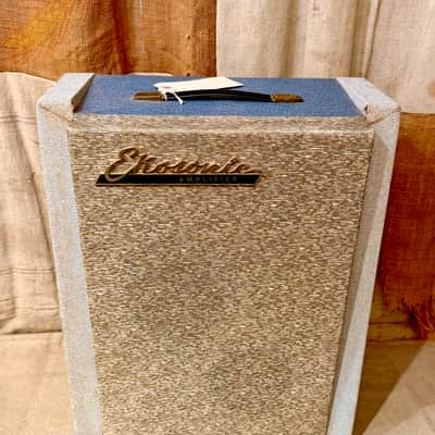 Ekosonic Mod 98 Tube Amplifier Made in Italy Circa 1950's - Two Tone Blue M image 1