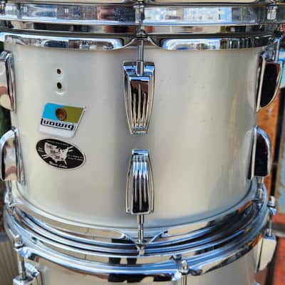 Ludwig 4pc Drum Kit - 12, 13, 16, 24 Silver Silk image 2