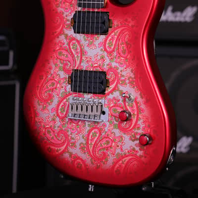 Dhatarattha DST HH Red Paisley – Roasted Maple Neck, Stainless Steel Frets image 5