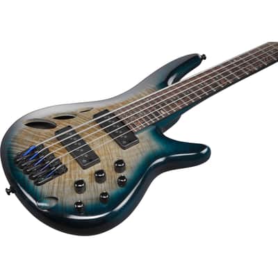 Ibanez SRD905 SR Bass Workshop 5-String Electric Bass - Cosmic Blue Starburst Low Gloss image 7