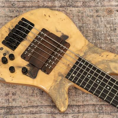 Manghini M3 6-String Bass - Buckeye Burl Top image 18