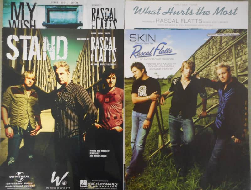 Collection of 4 Rascal Flatts Sheet Music 2004-2006 image 1