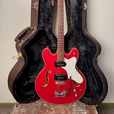 Mosrite Celebrity 2 1964 - Red with original case image 12