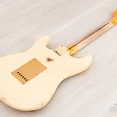 2023 Fender Custom Shop Limited Edition ‘55 Bone Tone Stratocaster Relic Aged Honey Blonde, Mary Kaye w/ Case, CoA image 14