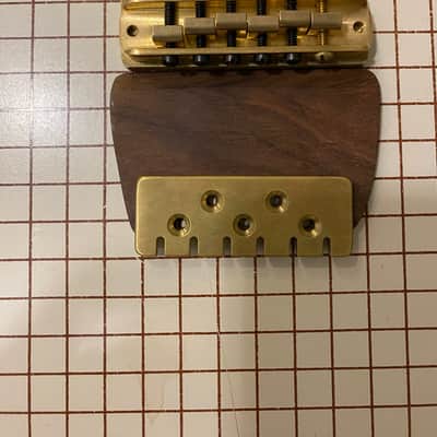 Jerry Garcia Alligator Strat Brass Tailpiece & Wood Block image 1