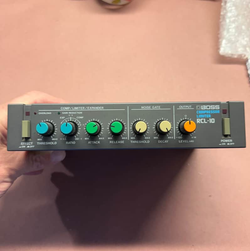 Boss RCL-10 Micro Rack Series Compressor Limiter 1985 - 1990 - Black imagen 1