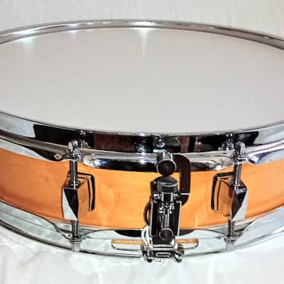 MP CUSTOM (C VIDEO) PICCOLO SNARE DRUM 14" 10 LUGS 93 shell - Amber maple FREE SHIP TO C-USA! image 3