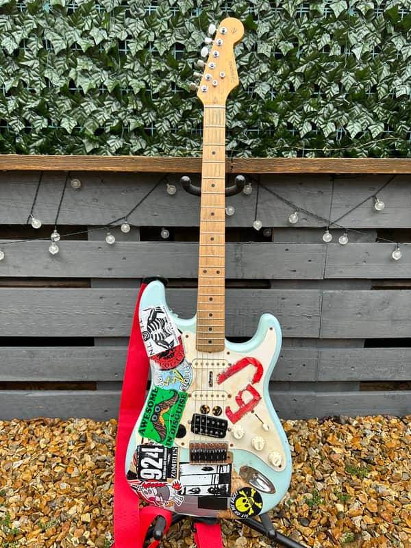 Fernandes RST Billie Joe Armstrong 'Blue' - Sonic Blue | Reverb Fernandes RST Billie Joe Armstrong 'Blue' - Sonic Blue | Reverb
