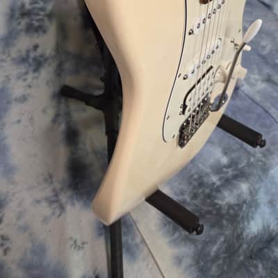 2000 Fender Mexico Olympic White SSH Strat Upgraded USA Trem Whammy Bridge Pro Setup New Strings Brand New Fender Gigbag image 7