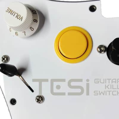 Tesi DITO 24MM Arcade Button Momentary Guitar Kill Switch Solid Yellow