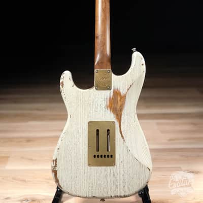 Paoletti Alfa Loft SSS Maple Neck “Stratospheric” S-Style – Heavy White image 7