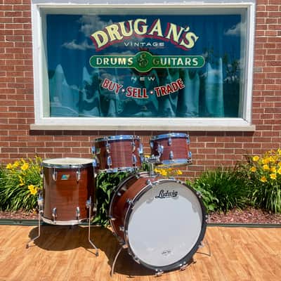 1970s Ludwig Big Beat 3-Ply Drum Set Mahogany Cortex 22/12/13/16 image 1