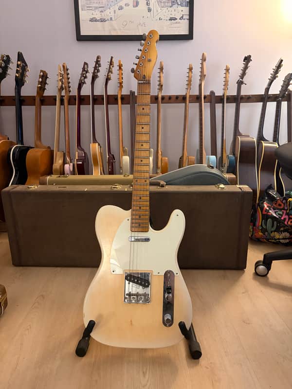 Vtt Relics Partscaster- MJT refin, Fender Jimmy Page pickups - White Blonde Nitro image 1