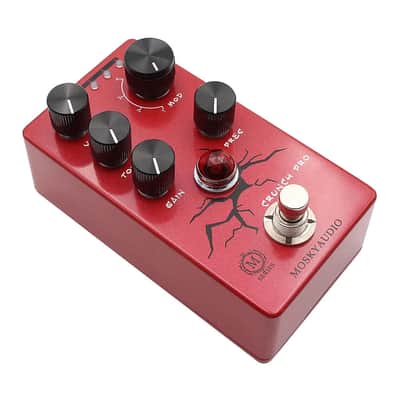 Mosky Crunch Pro Distortion Guitar Pedal 4 Modes with VOL,TONE,GAIN, PRES Button + 9v Battery Cable image 5