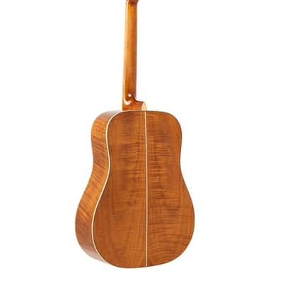 Stagg SA45 D-FM Dreadnought acoustic guitar with spruce top, Series 45, Flamed Mahogany Back & Sides image 7