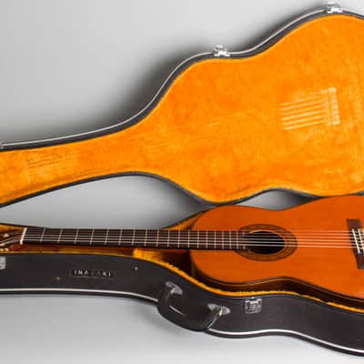 Seji Shinano  No. 40 Classical Guitar,  c. 1968, original black hard shell case. image 10