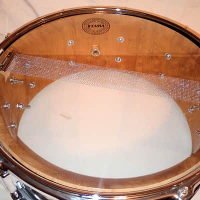 CUSTOM SUPER THICK CHERRY STAVE SNARE DRUM TAMA HDWE (C VIDEO)- TOBACCO BURST - FREE SHIP TO C-USA! image 7