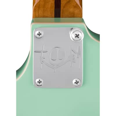 Fender Tom DeLonge Starcaster Semi-Hollow Electric Guitar - Satin Surf Green image 7