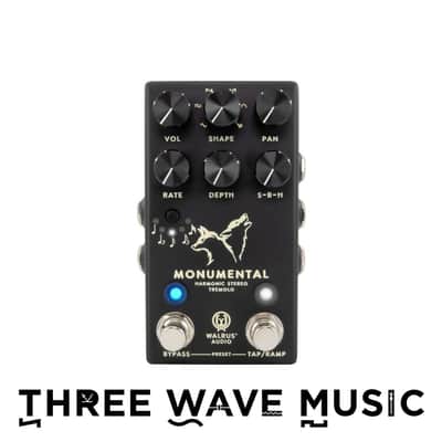 Walrus Audio Monumental (Black) - Harmonic Stereo Tremolo [Three Wave Music] image 1