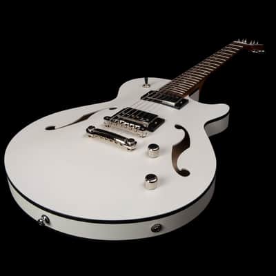 Godin (050222) Montreal Premiere HT Semi-hollow Electric Guitar - Trans White (Open Box) image 7