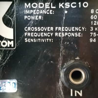 Kustom KSC 10 PA Speaker / Black image 5