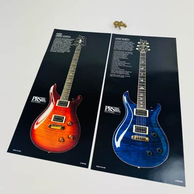 PRS Display Foldout with Guitar Cards 1992 imagen 10