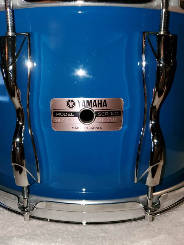 Yamaha Recording Custom SD-098 14" x 8" 1989 - Cobalt Blue image 1