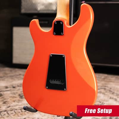 PRS SE NF3 Rosewood Fretboard Electric Guitar - Metallic Orange with Gig Bag image 2
