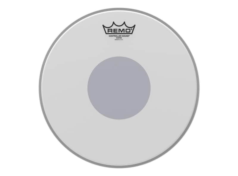 Remo Remo Controlled Sound Coated Black Dot Drum Head 12" image 1