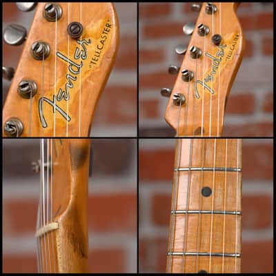 Fender Pre CBS Telecaster Butterscotch Blonde Relic Refin by Joe Riggio 1952 w/Hardshell Case image 18