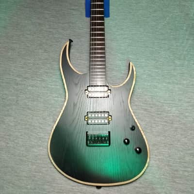 10S Metal Electric Guitar Ash Body and 5-Piece Neck  in Satin Black image 7