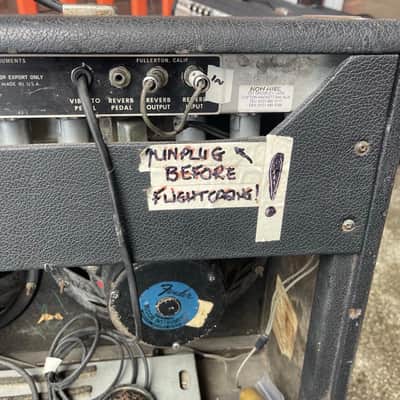 1968 Fender Twin Reverb AB763 Silverface Drip Edge – Ex Now Hire Birmingham Touring Backline – DWJ Serviced image 15