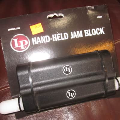 Latin Percussion LP560 Hand-Held Jam Block - Black/White image 1