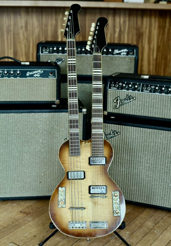 Hofner 191 Double Neck 4 & 6 String Vintage Bass/Guitar Circa 1961-64' image 1