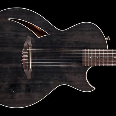 ESP Eclipse Semi-Acoustic Nylon - See Thru Black - Custom Shop image 5