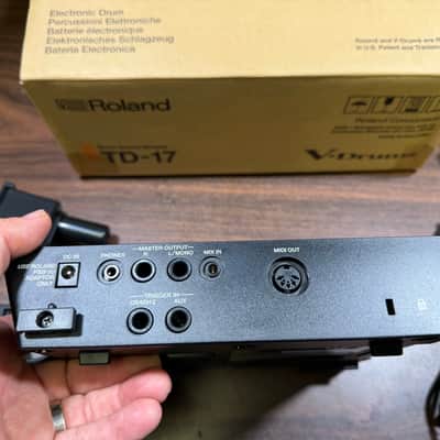 Roland TD-17 V-Drum Module w/Mount, Clamp, Wiring Harness, Power Supply -Z4P5928 image 7