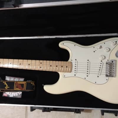 Fender American Standard Stratocaster Olympic White w/ Maple Fretboard image 1