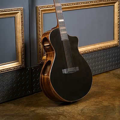 Cort Modern Black Trans Black Gloss w/Case (B Stock) image 3