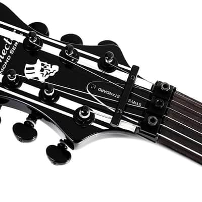 Schecter 6 String Solid-Body Electric Guitar, Gloss Black (1739) image 7