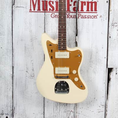 Fender Squier J Mascis Signature Jazzmaster Electric Guitar Vintage White Finish image 2