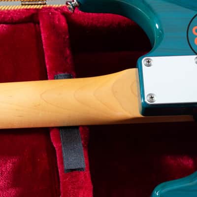 2019 Fender Japan MIJ Michiya Haruhata Stratocaster Caribbean Blue Transparent Tweed HSC image 10