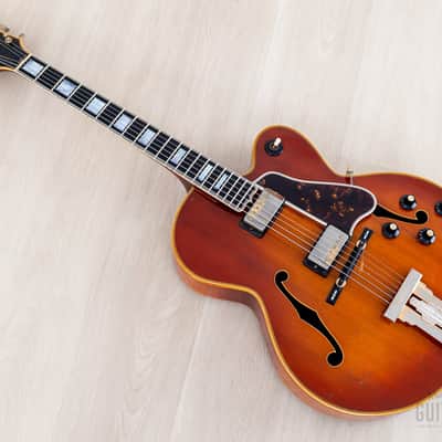 1970 Gibson L-5 CES Vintage Electric Archtop Sunburst w/ T Tops, Case image 14